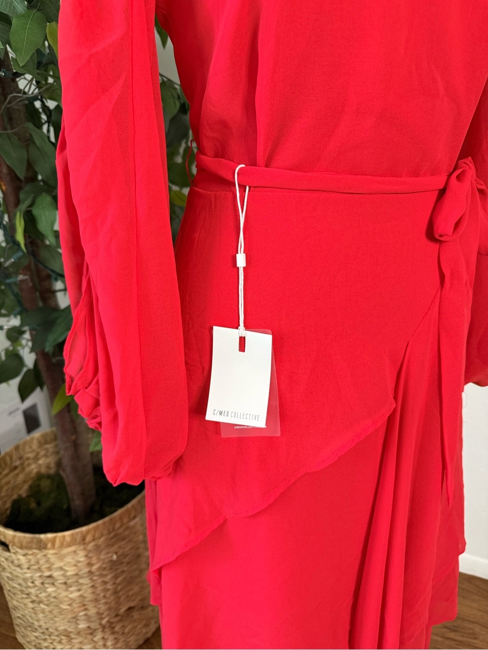 NWT REVOLVE C/MEO Collective Heart Breaker Maxi Dress Red Size XS - Picture 3 of 12